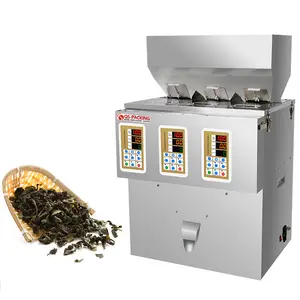Small manufacturing machines tea weighing and packing filling machine 3 head weighing small packing machine