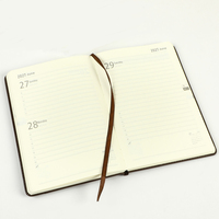 Agenda personnalisé A5 en cuir PU, agenda quotidien premium 2027, carnet de notes, agenda annuel exécutif 365 jours en espagnol et en anglais