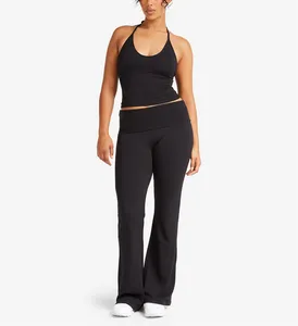 Enza® 16579 Ladies Fold Over Yoga Pant - Wholesale Apparel and