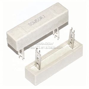 Wholesale 30W Ceramic Cement Resistor 30 Watt 1 2 3.3 4.7 6.8 8 10 12 15 16 20 30w7r0j Ohm Cement Resistance for Audio Speaker - Product Image 2