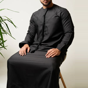 Túnica Musulmana Casual Premium Personalizada para Hombre, Transpirable, Larga hasta el Suelo, Manga Larga, para Todas las Temporadas - Product Image 6