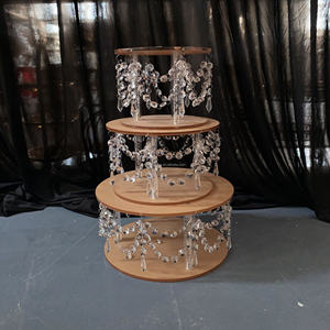 Vente chaude nouveau support de gâteau en acrylique à trois couches romantique mariage fête d'anniversaire décoration accessoires Dessert présentoir décoration - Product Image 6