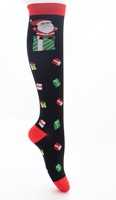 Bas Noël Halloween Compression Chaussettes Unisexe Casual Nylon Élastique Genou Haute Compression Chaussettes Athlétiques