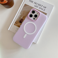 Casing Magnetik Jelly 2-in-1 untuk iPhone 18Pro 17, 16, 15, 14, 13, 12, 11, Pro Plus, Anti Jatuh dengan Lapisan Frosted