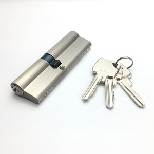 Cylindre de serrure à double ouverture Euro profil standard en laiton à 6 goupilles avec sécurité de grade 1 <span class=keywords><strong>ANSI</strong></span> et 3 clés - Product Image 1