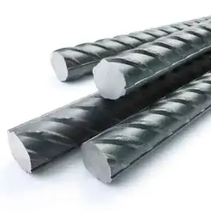 HRB400 HRB500 Fiberglass Steel Reinforcing Bars Deformed Iron Bar 6mm 8mm 10mm Steel Bar Construction REBARS In Coils Rod