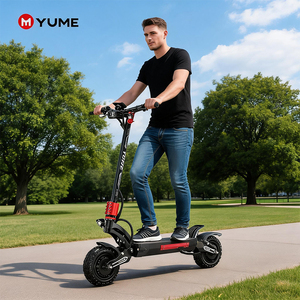 Scooter Eléctrico YUME Raptor2, Modelo de Aluminio, Dos Ruedas, Batería de Litio de 30Ah, Plegable, Impermeable, 25km/h, Motor Dual, Frenos de Disco Hidráulicos - Product Image 1