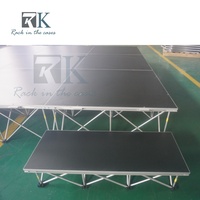 Plateforme de scène extérieure légère et mobile pour événements, concerts, mariages, plateforme de scène pliable en alliage d'aluminium pour événements