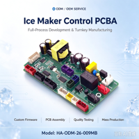 Carte de contrôle PCBA pour machine à glaçons, compatible AC90-260V (large plage de tension), compresseur, électrovanne, moteur d'inclinaison, pompe à eau, commande de ventilateur, USB CH343G, NTC