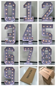 Enseigne LED Numérique Détachable à Piles pour Intérieur, 100 cm, Vente en Gros 2026, Idéale pour Fêtes - Product Image 2