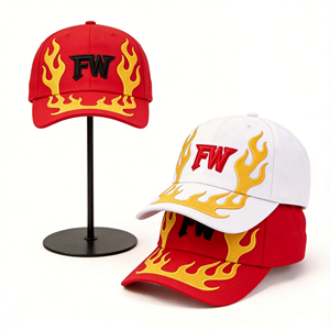 Gorra de 6 Paneles con Logotipo Bordado Personalizado, Gorras de Béisbol con Visera Curva - Product Image 1