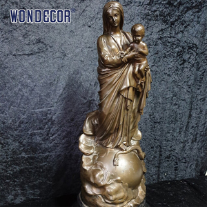Tùy Chỉnh Cuộc Sống Hiện Đại Kích Thước Tôn Giáo Bức Tượng Của Đức Trinh Nữ Maria Và Rắn Bronze Bức Tượng - Product Image 2