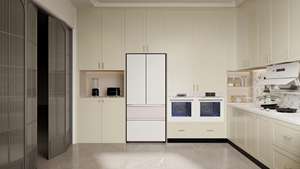 Gabinetes de Cocina Franceses Ecológicos Personalizados Balom |   Esquema de Colores Claros, Integración de Electrodomésticos Incorporada, 5+ Cajones y Amplio Espacio de Almacenamiento - Product Image 6