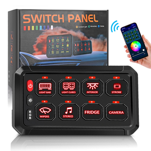 Custom Upgraded 8 Gang <strong>Car</strong> <strong>Switch</strong> Panel With APP 12V 24V ATV UTV Auto Offroad LED Bluetooth <strong>Switch</strong> Panel <strong>for</strong> <strong>Cars</strong> - Product Image 1