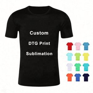 Impression de t-shirts personnalisés DTG, fabricant de t-shirts par sublimation, t-shirt uni, t-shirts personnalisés avec logo, t-shirt en polyester blanc pour hommes - Product Image 1