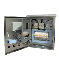 Panneau de commande électrique personnalisé en acier inoxydable, armoire murale extérieure résistante aux intempéries, boîte de commande avec bouton-poussoir, contacteur MCB