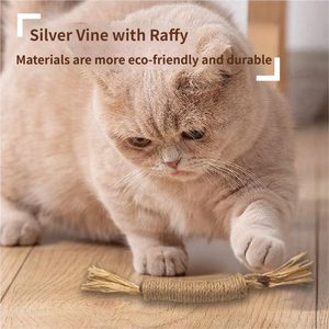 Vente flash : Jouets pour chats en lierre argenté, jouets pour animaux de compagnie, bâtonnets à mâcher pour chat pour le jeu, exclusivement pour les chats - Product Image 2