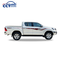 Autocollant décoratif latéral pour Toyota Hilux 4x4 Double Cab 2018 – Bande de vinyle pour carrosserie de pick-up