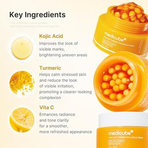 Krim Kapsul Vita Kunyit Asam Kojic Medicube Perawatan Kulit Korea Kustom Grosir, Meratakan Warna Kulit - Product Image 3