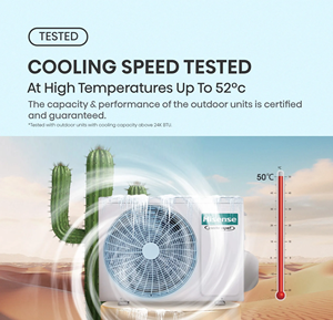 Aire Acondicionado Split de Pared Hisense 11900-20999 BTU Solo Frío, Alimentación CC, Control Inteligente por WiFi - Product Image 5