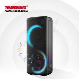 Altavoz inalámbrico de gran potencia, caja de sonido de doble potencia de 10 pulgadas, color azul, para karaoke, fiesta al aire libre, 2022