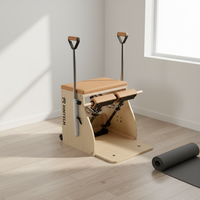 Chaise de Pilates en érable multifonctionnelle, réglable, portable, durable et écologique, personnalisée en usine, pour studio de Pilates et bien-être corporel
