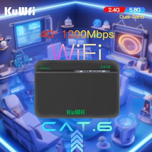 <span class=keywords><strong>Dual</strong></span>-Band KuWFi 4G LTE Roteador <span class=keywords><strong>WiFi</strong></span> Cat6 Portátil <span class=keywords><strong>WiFi</strong></span> Global Suporte <span class=keywords><strong>SIM</strong></span>, para Trabalho Remoto Viagem Backup Internet - Product Image 5