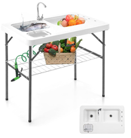 Table pliante en plastique HDPE de haute qualité pour pique-nique en plein air