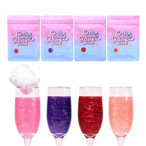 Set <span class=keywords><strong>di</strong></span> Bevande Scintillanti al Gusto Zucchero Filato con Glitter Commestibili, 4 Colori, Cocktail Fruttati per Feste <span class=keywords><strong>di</strong></span> Compleanno e Matrimoni - Product Image 1
