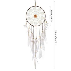 <span class=keywords><strong>Attrape</strong></span>-rêves pour chambre à coucher, fait à la main, plumes, grand <span class=keywords><strong>attrape</strong></span>-rêves, décoration murale, artisanat, ornement pour la maison, chambre à coucher, enfants, garçons, natif - Product Image 5