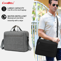 CoolBELL Sac d'ordinateur portable professionnel étanche grande capacité pour hommes, haute qualité, pour voyage en extérieur, 15 pouces, vente en gros personnalisée