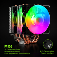 Factory Price 90mm CPU Cooler 135W PWM Fan LGA1851 1700 AM5 AM4 Hydraulic Bearing Silent CPU Cooling Heatsink for PC
