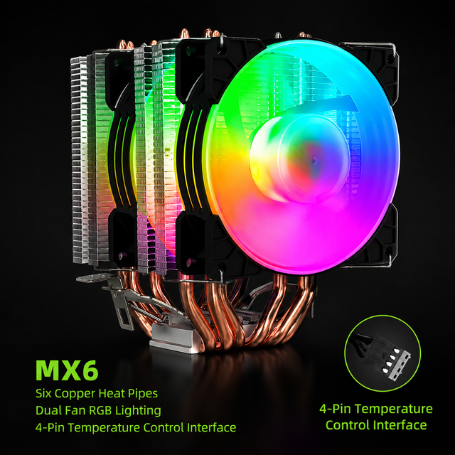 Factory Price 90mm CPU Cooler 135W PWM Fan LGA1851 1700 AM5 AM4 Hydraulic Bearing Silent CPU Cooling Heatsink for PC