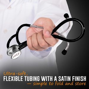 Estetoscopio Manual Clásico de Doble Cabeza de Acero Inoxidable Clase II OTICA |   Diafragma Ajustable |   Uso Médico para Adultos |   Certificado CE | - Product Image 3