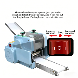 <span class=keywords><strong>Machine</strong></span> automatique de roulage de pâtes de table compacte pour la fabrication de papad, gâteaux momo, galettes de viande, samosas, raviolis et wontons - Product Image 4