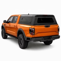 Couverture de benne rigide pliable manuelle en aluminium haute résistance personnalisable, étanche et verrouillable pour Ranger Pickup, idéale pour les trajets quotidiens