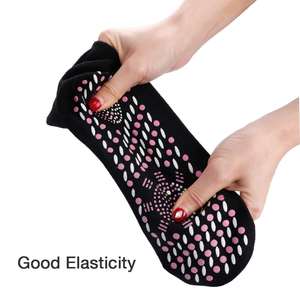 <span class=keywords><strong>Bas</strong></span> unisexe pour femmes, vente en gros d'usine, auto-chauffant magnétique, Tourmaline, chaussettes chaudes - Product Image 2