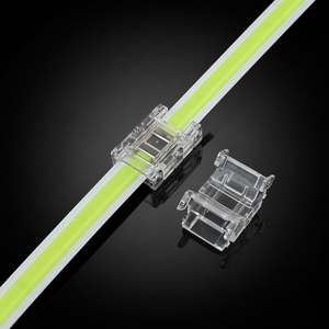ตัวเชื่อมต่อแถบไฟ LED แบบ 2 พิน COB ไม่ต้องบัดกรี โปร่งใส O2P OA2P แบบคลิปหนีบ เชื่อมต่อเร็ว ไร้รอยต่อ แรงดันต่ำ สำหรับตู้เก็บของในบ้าน - Product Image 1
