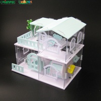 ORIENPET & OASISPET Cage à hamster en acrylique DIY Villa de luxe 2 étages Stocks disponibles JJFS1370 Produits pour animaux de compagnie