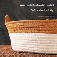 Lit pour chat en sisal tissé, rond, respirant, toutes saisons, fait main, avec coussin lavable pour chats d'intérieur