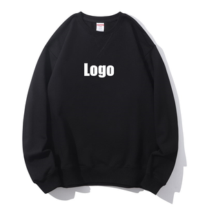 เสื้อสเวตเชิ้ตคอกลมผ้าฝ้าย 100% หนัก 350gsm พิมพ์โลโก้ตามสั่งคุณภาพสูง แบบยูนิเซ็กซ์  ไม่มีลาย  รับผลิตแบบ OEM ขายส่ง - Product Image 1