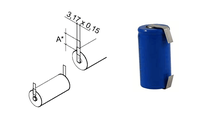Batterie au lithium Cr123a 3v 1500mah Cr2 avec languettes pour compteur électronique
