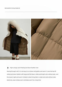 <span class=keywords><strong>Abrigo</strong></span> <span class=keywords><strong>de</strong></span> Invierno para Mujer, Tela <span class=keywords><strong>de</strong></span> Poliéster, 90% Plumón <span class=keywords><strong>de</strong></span> Pato, <span class=keywords><strong>Abrigo</strong></span> Informal Cálido, Chaquetas <span class=keywords><strong>de</strong></span> Plumón <span class=keywords><strong>de</strong></span> <span class=keywords><strong>Ganso</strong></span> Personalizadas para Mujer - Product Image 2