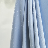Fabricante de Tela Jacquard, Tela Jacquard Elástica Azul con Puntos, Absorbente de Humedad, para Ropa Interior Femenina y Deportiva