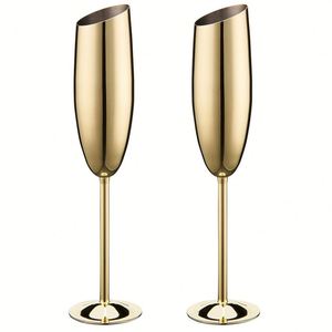 Electroplated Gold Iridescent Black 304 Stainless Steel <b>Goblets</b> <b>Wine</b> Glasses for Luxury Wedding Receptions - Product Image 4