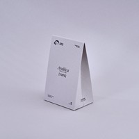 Boîte à café personnalisée en petite quantité, écologique, biodégradable, recyclable, en papier kraft triangulaire, imprimée quadricolore, auto-érectible