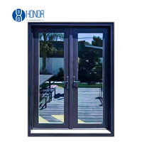 Porte-fenêtre en aluminium à double vitrage sur mesure pour accès au balcon
