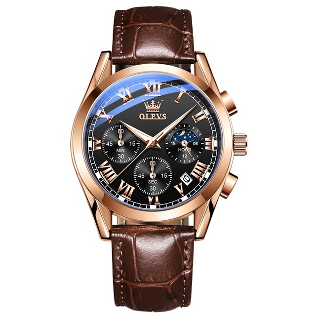 OLEVS 2871 Top Brand Luxury Waterproof Quartz Fashion Chronograph Wrist Watch for Men