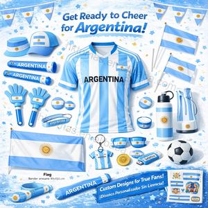 Coffret Cadeau de Supporter d'Argentine en Gros – Souvenirs d'Événements de Football pour Cadeaux de Jour de Match et Sacs Cadeaux pour Fans - Product Image 1