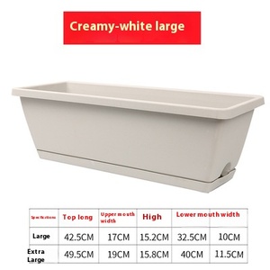 <span class=keywords><strong>Holen</strong></span> Basin Home Rectangular Maceta de plástico Diseño perezoso para cultivo de verduras y flores al aire libre Kit al por mayor - Product Image 6